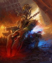 Ork Warboss vs. Hospitalers Space Marine