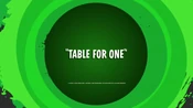 Table For One