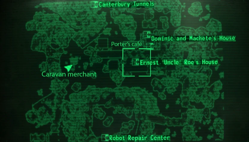 Uncle Roes house loc map