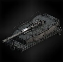Railway cannon (edonia) diorama