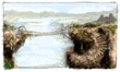 Aerbs Mountains South Gate Trail FFIX Art 3