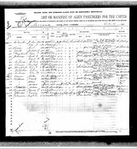 Boston Passenger and Crew Lists 1820-1943 for Hilda Pettersen