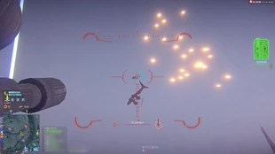 Decoy Flares in use