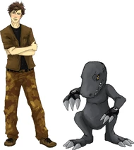 Allen and BlackAgumon