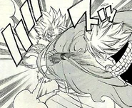 Sting blocks Natsu's Iron Fist