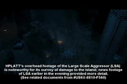 Overhead view of the creature