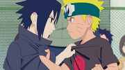 A rivalidade de Naruto e Sasuke