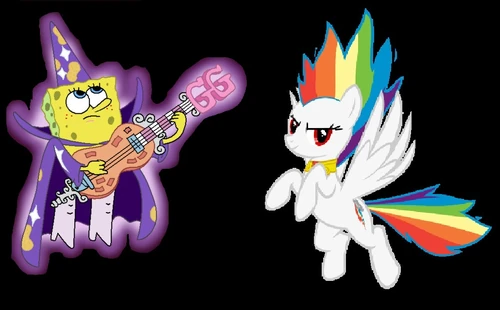 Image - Rock wizard spongebob x super rainbow dash.jpg ...