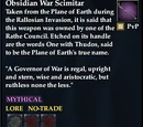 Obsidian War Scimitar