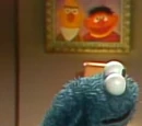 Cookie Monster and Ernie