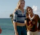 Images of "Sexy Blue Striped Shirt Girl"
