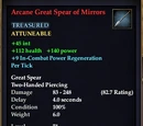Arcane Great Spear of Mirrors