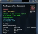 The Impact of the Sacrosanct (Fabled)
