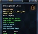Disintegration Cloak