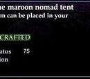 Maroon Nomad Tent