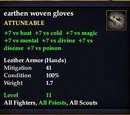 Earthen woven gloves
