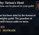 Trophy: Tarinax's Head