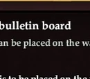 A market bulletin board