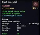 Black bone dirk