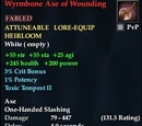 Wyrmbone Axe of Wounding