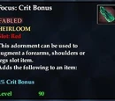 Focus: Crit Bonus