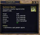 Summon Squire (Paladin)