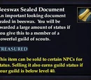 Beeswax Sealed Document