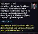 Beryllium Relic