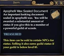 Apophelli Wax Sealed Document