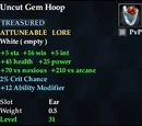 Uncut Gem Hoop