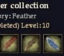 Feather collection