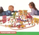 Sesame Street train set (Tootsie Toy)
