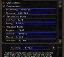 Skills tab