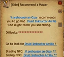 Recommend a Master (Druid Class)