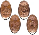 Sesame Street pressed pennies (Busch Gardens)