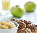 Juicy Pork Patties with Spicy Bramley Apple Sauce
