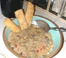 Mediterranean Thai Eggplant White Bean Soup
