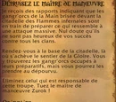 Quête: Détruisez le maître de manoeuvre