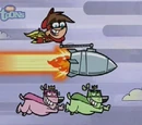Ace, Clefto and Puppy Poof the Chin-Hounds