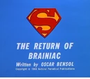 The Return of Brainiac