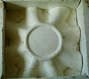 Molde hecho con vermiculita, arcilla y cemento blanco
