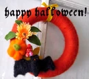 Halloween Yarn Wreath