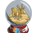 Reindeer Snow Globe