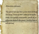 Official Warning