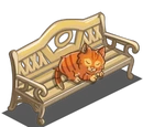 Garden Bench Cat