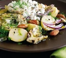 Potato, Smoked Almond and Artichoke BBQ Salad