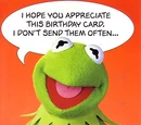 Muppet greeting cards (American Greetings)