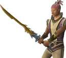 Golden katana