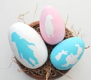 Silhouette Stenciled Easter Eggs Tutorial