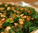 Thai Peanut-drizzled Wilted Spinach